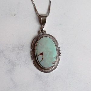 COPY - Sterling Silver Turquoise Pendant with chain